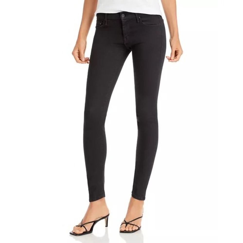 MOTHER The Looker Jeans Not Guilty Black Size 27 Skinny Denim Casual Minimalist